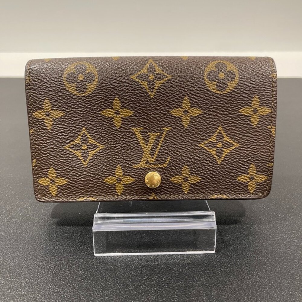 Louis Vuitton Monogram Porte-Monnaie Tresor Wallet (JB1380) - Picture 1 of 11